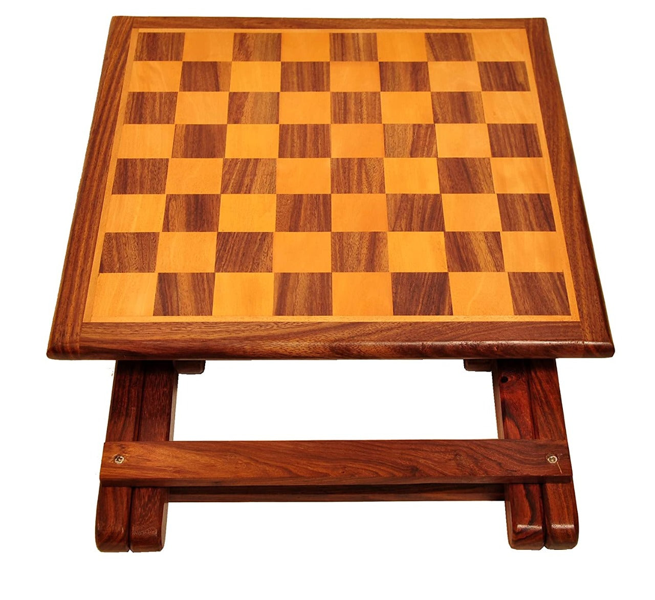 Sheesham Wood Handicrafts Wooden Chess Board with 32 Chessmen